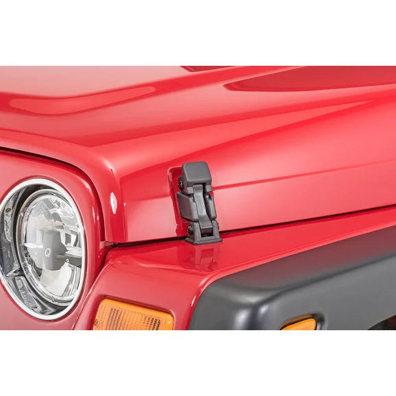 Load image into Gallery viewer, Daystar KJ09146BK Hood Wranglers for 97-06 Jeep Wrangler TJ
