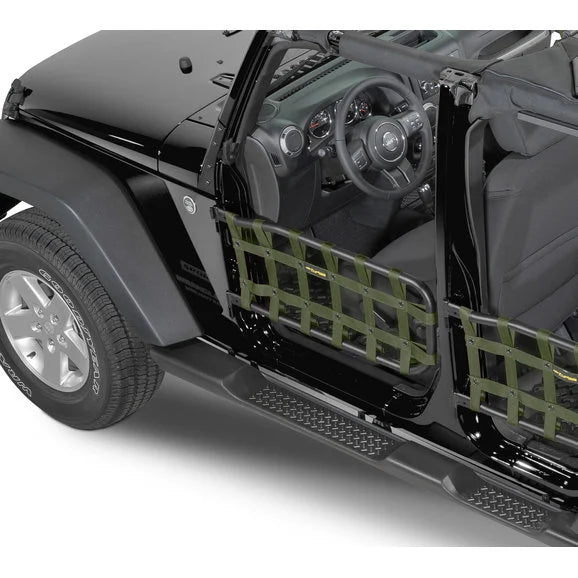 Load image into Gallery viewer, Dirtydog 4X4 Olympic Front Tube Door Netting for 07-18 Jeep Wrangler JK
