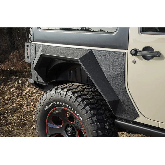 Load image into Gallery viewer, Rugged Ridge XHD Rear Armor Fenders for 07-18 Jeep Wrangler JK
