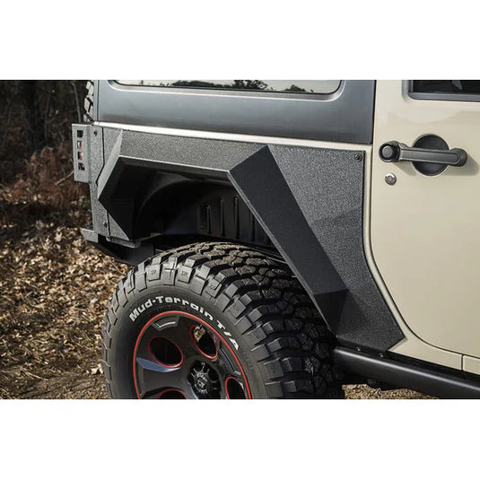 Rugged Ridge XHD Rear Armor Fenders for 07-18 Jeep Wrangler JK