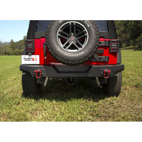 Load image into Gallery viewer, Rugged Ridge Spartan Full Width Rear Bumper for 07-18 Jeep Wrangler JK
