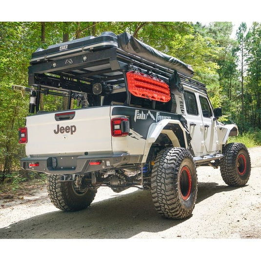 Fab Fours Rear Lifestyle Standard Bumper for 20-24 Jeep Gladiator JT