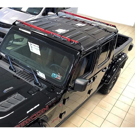 Exposed Racks Hardtop Roof Rack for 18-24 Jeep Wrangler JL & Gladiator JT