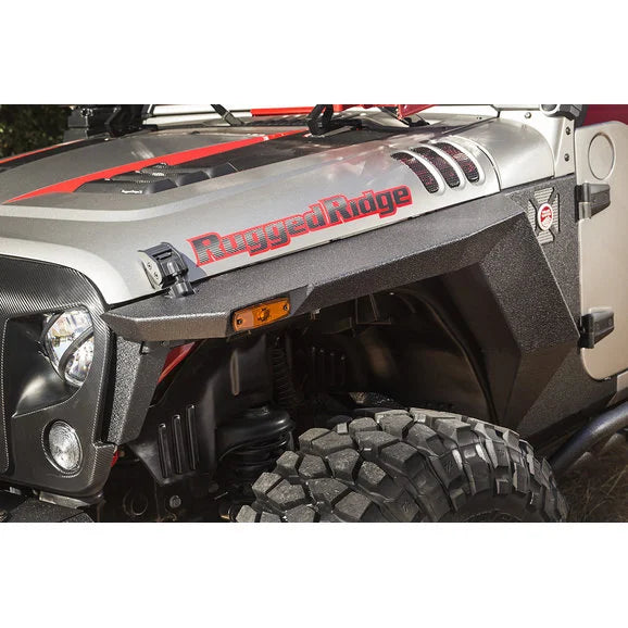 Rugged Ridge 11615.01 XHD Front Armor Fenders for 07-18 Jeep Wrangler JK