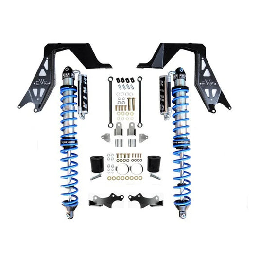 EVO Manufacturing EVO-3028B Front Bolt-On Coilover Kit with Shocks for 18-24 Jeep Wrangler JL