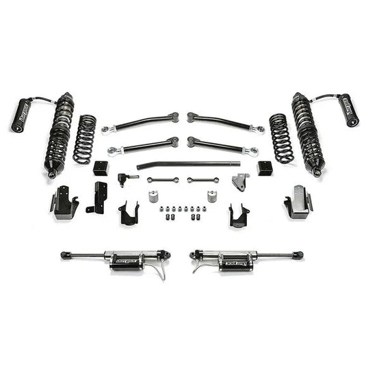 Fabtech 5″ Trail Lift Kit with 2.5" Dirt Logic Front Reservoir Shocks & 2.25" Rear Dirt Logic Shocks for 20-22 Jeep Wrangler JL Unlimited 4-Door