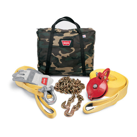 WARN 29460 Heavy-Duty Winching Accessory Kit with Camouflage Bag