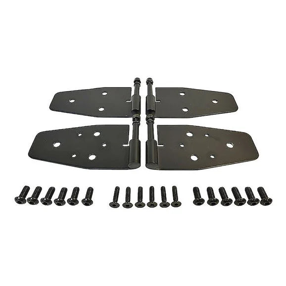 Crown Automotive RT34094 Black Stainless Steel Door Hinge Set for 88-06 Jeep Wrangler YJ, TJ & Unlimited