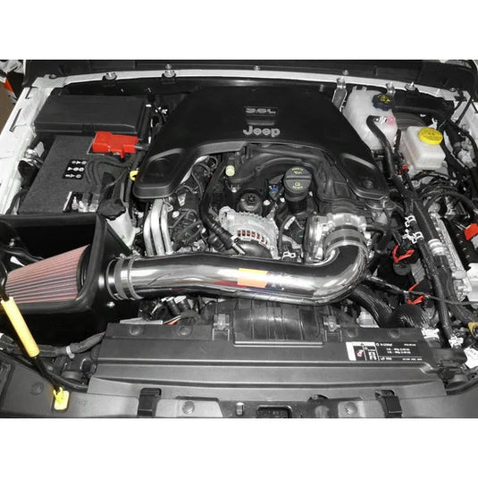 K&N 77-1576KP 77 Series High-Flow Performance Air Intake for 18-24 Jeep Wrangler JL & Gladiator JT with 3.6L Engine