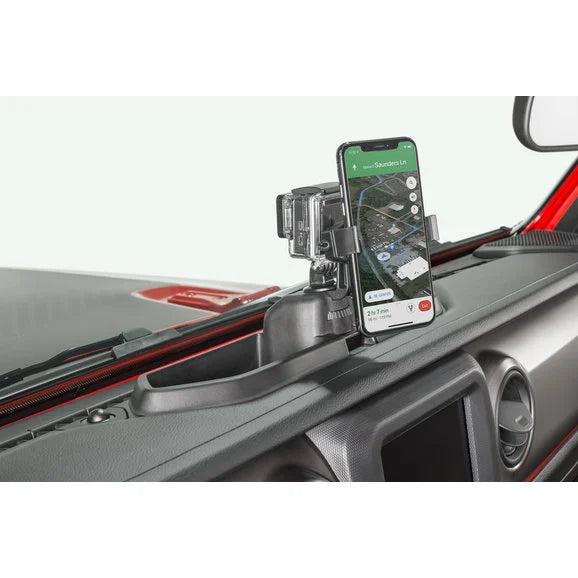 Load image into Gallery viewer, Rugged Ridge 13551.23 Dash Multi-Mount Phone Kit for 18-23 Jeep Wrangler JL &amp; Gladiator JT
