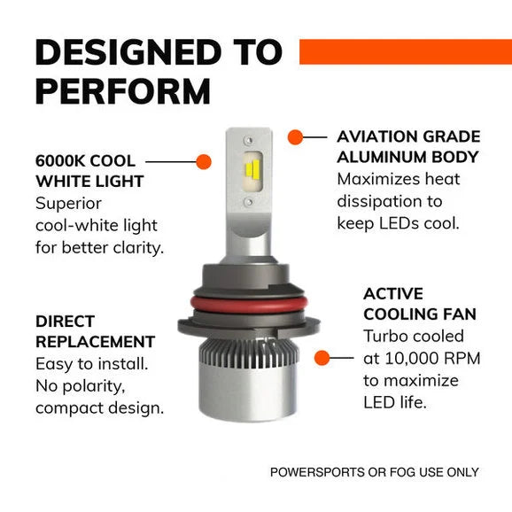 Load image into Gallery viewer, Sylvania 9007SL.BX2 #9007 LED Fog &amp; Powersports Bulb 2 Pack
