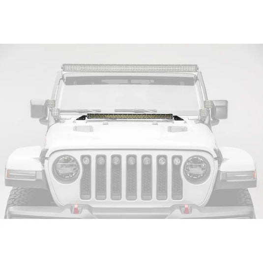 ZROADZ Z364931-KIT Hood Cowl Mounting Brackets with (1) Single Row 30" LED Light Bar for 18-21 Jeep Wrangler JL