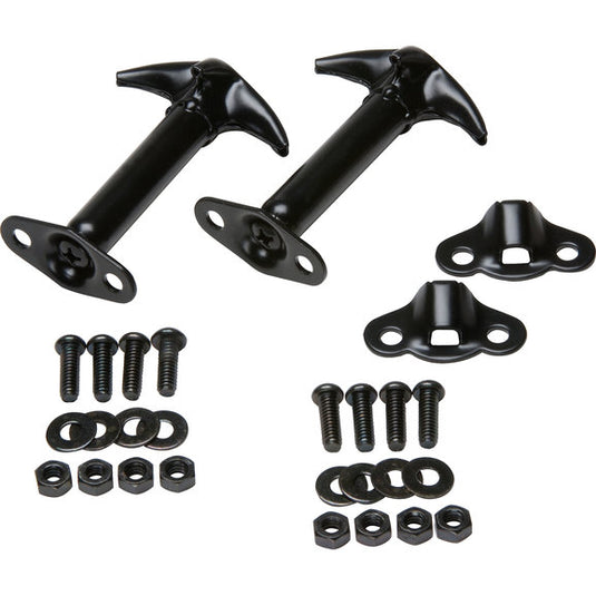 Kentrol Stainless Steel Hood Latch Set for 42-95 Jeep CJ & Wrangler YJ