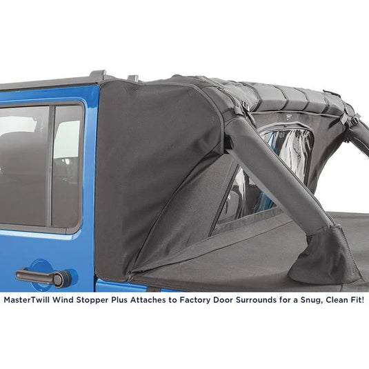 MasterTop Ultimate Summer Combo Tops in MasterTwill® Fabric for 07-18 Jeep Wrangler JK Unlimited 4 Door