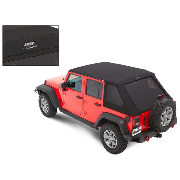 Load image into Gallery viewer, Bestop Jeep Logo Trektop Soft Top for 07-18 Jeep Wrangler JK Unlimited 4-Door
