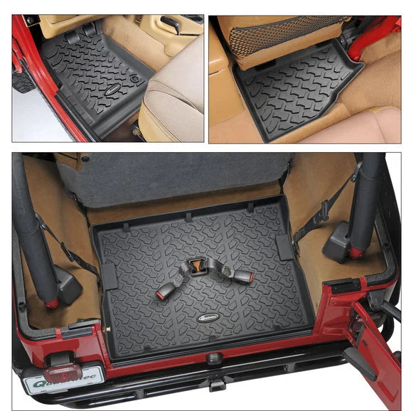 Load image into Gallery viewer, Quadratec Floor Liner Kit for 97-06 Jeep Wrangler TJ
