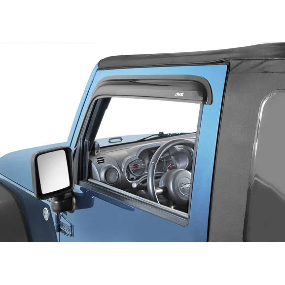 Load image into Gallery viewer, AVS 92328 Ventvisor in Smoke for 07-18 Jeep Wrangler JK with Full-Framed Doors
