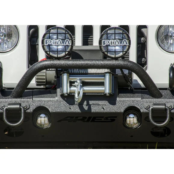 Load image into Gallery viewer, Aries 2072100 Winch Adapter Plate with Fairlead Mount for 07-18 Jeep Wrangler JK
