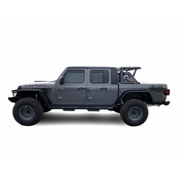 Load image into Gallery viewer, Black Horse Off Road Armour II Roll Bar Kit for 20-24 Jeep Gladiator JT
