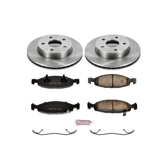 Power Stop KOE2147 Front Z16 Autospecialty Daily Driver OE Brake Kit for 99-02 Jeep Grand Cherokee WJ with Teves Calipers