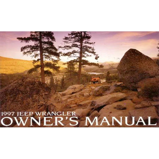 Bishko Automotive Literature Factory Authorized Owners Manuals for 97-04 Jeep Wrangler TJ