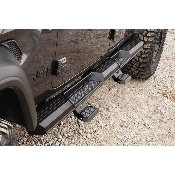 Load image into Gallery viewer, LoD Offroad Armor Lite Drop Step (Pair) for 07-24 Jeep Wrangler JK, JL, &amp; Gladiator JT with Armor Lite Rocksliders
