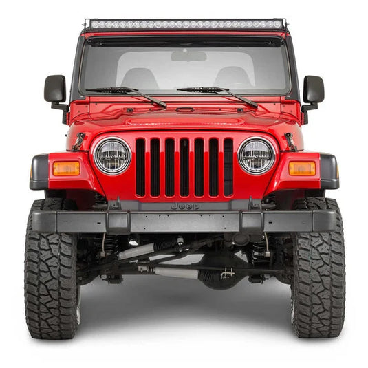 Quadratec J5 LED Light Bar Kit with Windshield Mounting Brackets for 97-06 Wrangler TJ