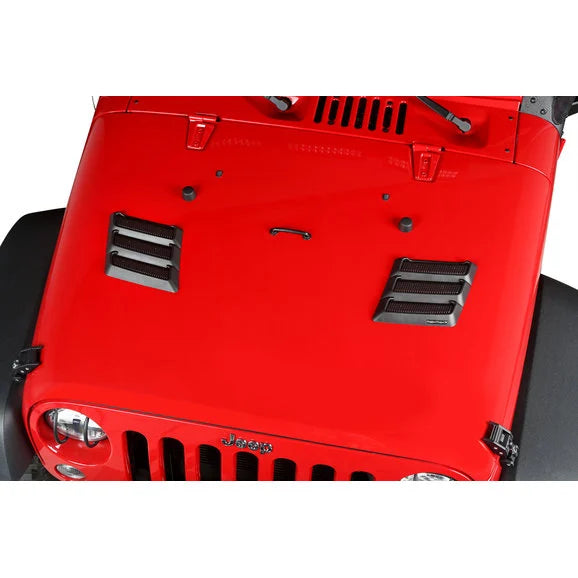 Load image into Gallery viewer, Rugged Ridge 17759.09 Performance Hood Vents for 97-18 Jeep Wrangler TJ, JK &amp; Unlimited
