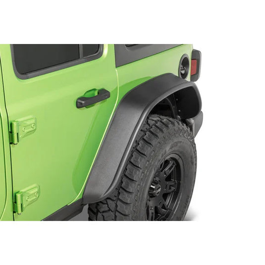 Bushwacker 10923-07 Flat Style Fender Flares for 18-24 Jeep Wrangler JL