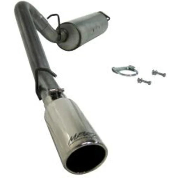 MBRP S5500AL Installer Series Cat Back Exhaust System in Aluminized Steel for 00-06 Jeep Wrangler TJ with 2.5L I-4 & 4.0L I-6 Engines