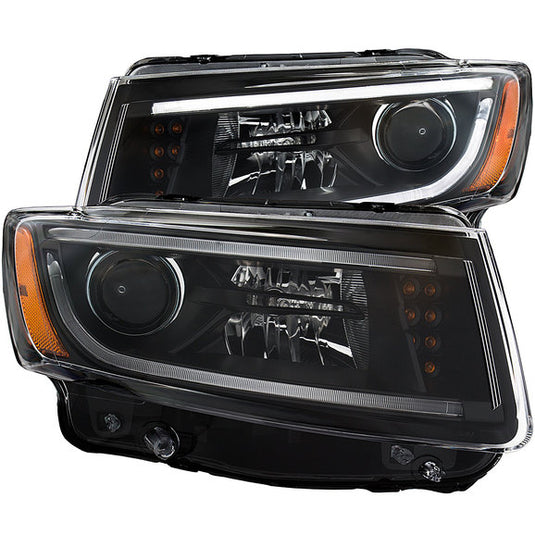 Anzo USA Projector Headlight with Plank Style Design for 14-15 Jeep Grand Cherokee WK2