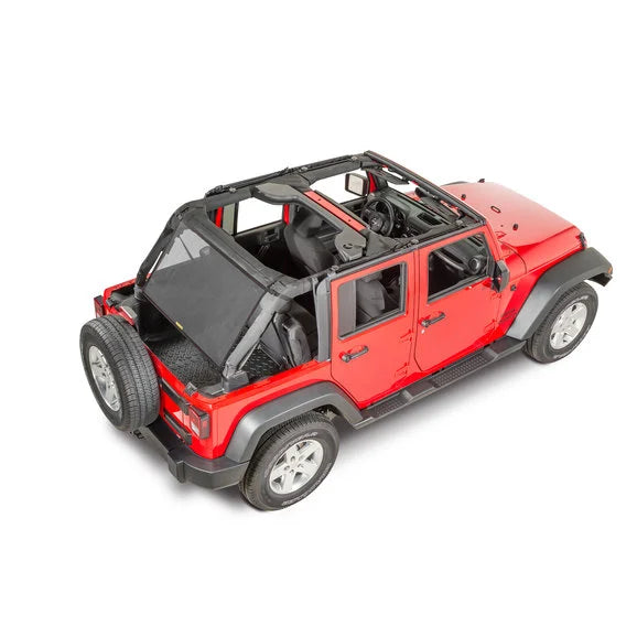 Dirtydog 4X4 Cargo Sun Screen for 07-18 Jeep Wrangler Unlimited JK 4 Door