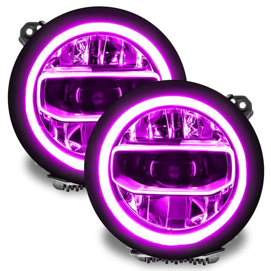 Oracle Lighting ColorSHIFT® RGB+W Headlight DRL Upgrade Kit for 18-24 Jeep Wrangler JL