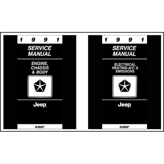 Bishko Automotive Literature Factory Authorized Technical Service Manuals for 87-04 Jeep Wrangler YJ & TJ