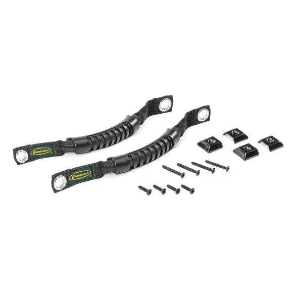 Load image into Gallery viewer, Quadratec Interior Pull Straps in Black for 87-95 Jeep Wrangler YJ
