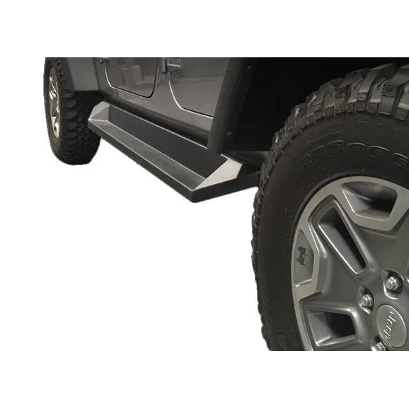 Load image into Gallery viewer, DV8 Offroad SRSOTB-10 SR-10 Rock Slider Step for 07-18 Jeep Wrangler JK Unlimited 4-Door
