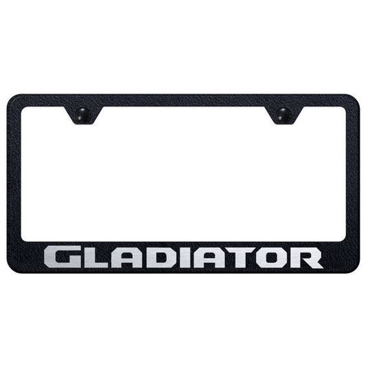 Automotive Gold Laser Etched Stainless Gladiator License Plate Frame