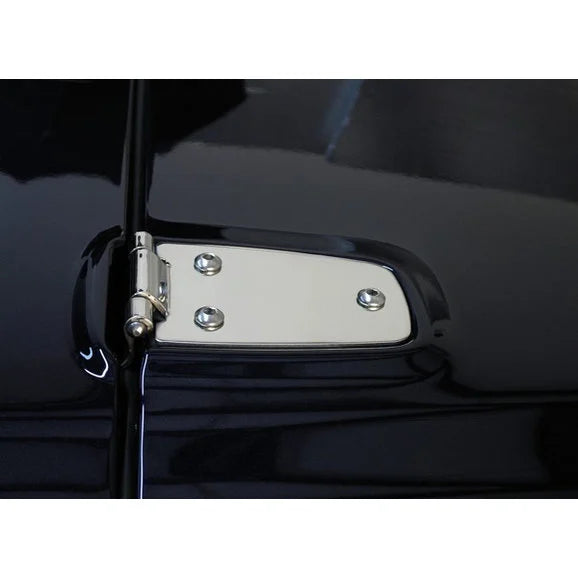 Load image into Gallery viewer, OMIX 11111.02 Stainless Steel Hood Hinge Set for 97-06 Jeep Wrangler TJ
