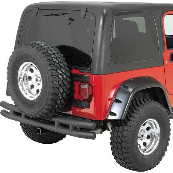 Load image into Gallery viewer, Quadratec QR3 Front Tube Bumper without Hoop, Rear Tube Bumper with Hitch &amp; Free Side Steps for 87-06 Jeep Wrangler YJ &amp; TJ
