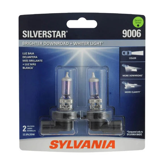 Sylvania 9006ST.BP2 #9006 SilverStar Halogen Headlight Bulb 2 Pack