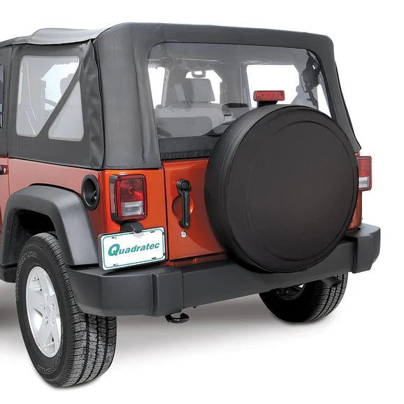 Boomerang Enterprises RG-32 Rigid Tire Cover in Textured Satin Black for 07-18 Jeep Wrangler JK