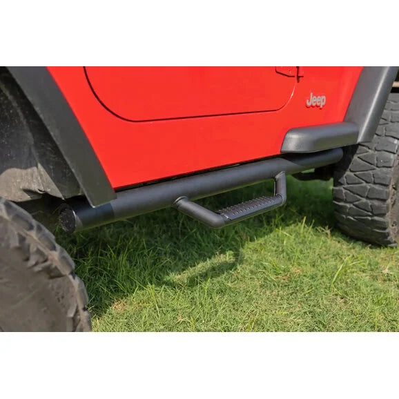 Load image into Gallery viewer, Rough Country RCJ9746A Nerf Steps for 97-06 Jeep Wrangler TJ
