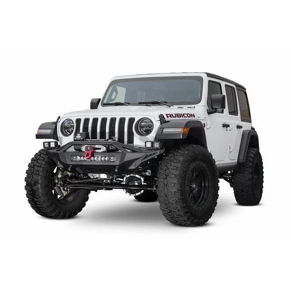 Load image into Gallery viewer, ADD Offroad F961232080103 Stealth Fighter Mid Length Front Winch Bumper for 18-24 Jeep Wrangler JL &amp; Gladiator JT
