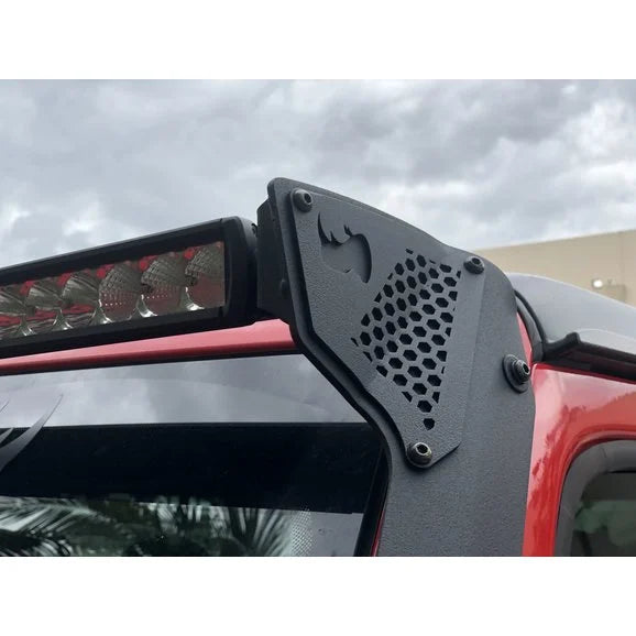 Load image into Gallery viewer, Go Rhino 730500T XE Series Windshield Light Mount for 18-22 Jeep Wrangler JL &amp; Gladiator JT
