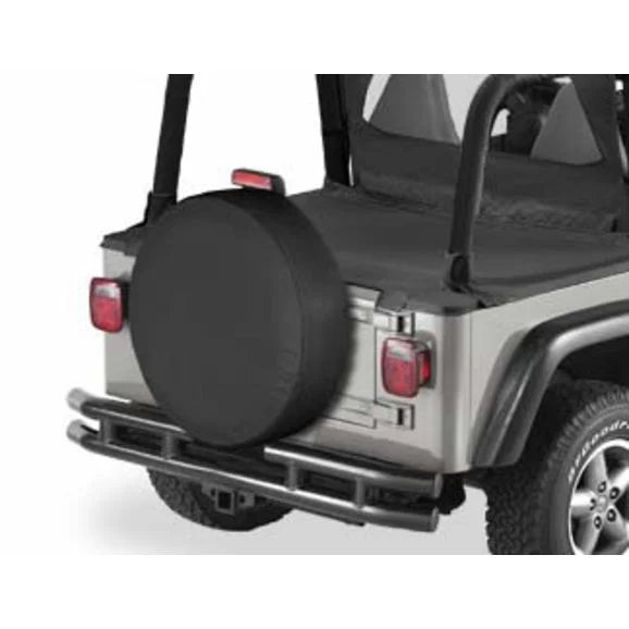 Bestop Spare Tire Covers in Black Denim