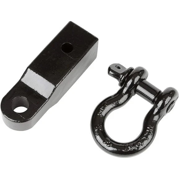 Load image into Gallery viewer, Rugged Ridge 11234.01 2&quot; Receiver Hitch D-Ring &amp; Shackle Bracket
