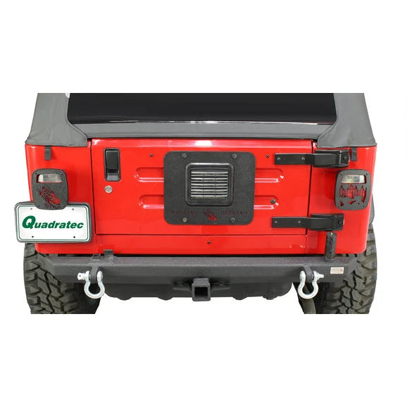 Fishbone Offroad FB31058 Backside Tailgate Cover with Vent Hole for 97-06 Wrangler TJ