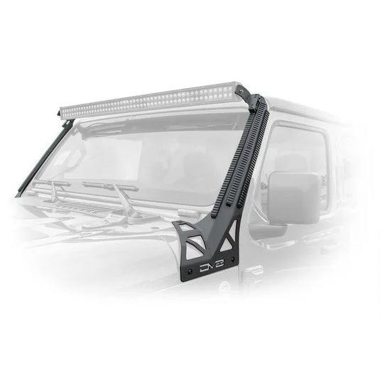 DV8 Offroad D-JL-190052-PIL Picatinny Rail A Pillar Light Mount Pair for 18-24 Jeep Wrangler JL and Gladiator JT