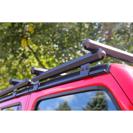 Dee Zee DZ4463JP 24" Front Aluminum Roof Rack for 07-21 Jeep Wrangler JK, JL, & Gladiator JT