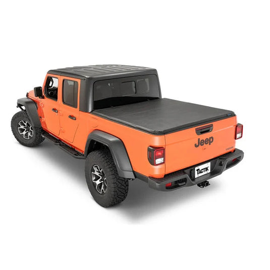 TACTIK 1133109 EZ-Hard Panel Tri-Fold with Vinyl Outer Layer Tonneau Cover for 20-23 Jeep Gladiator JT